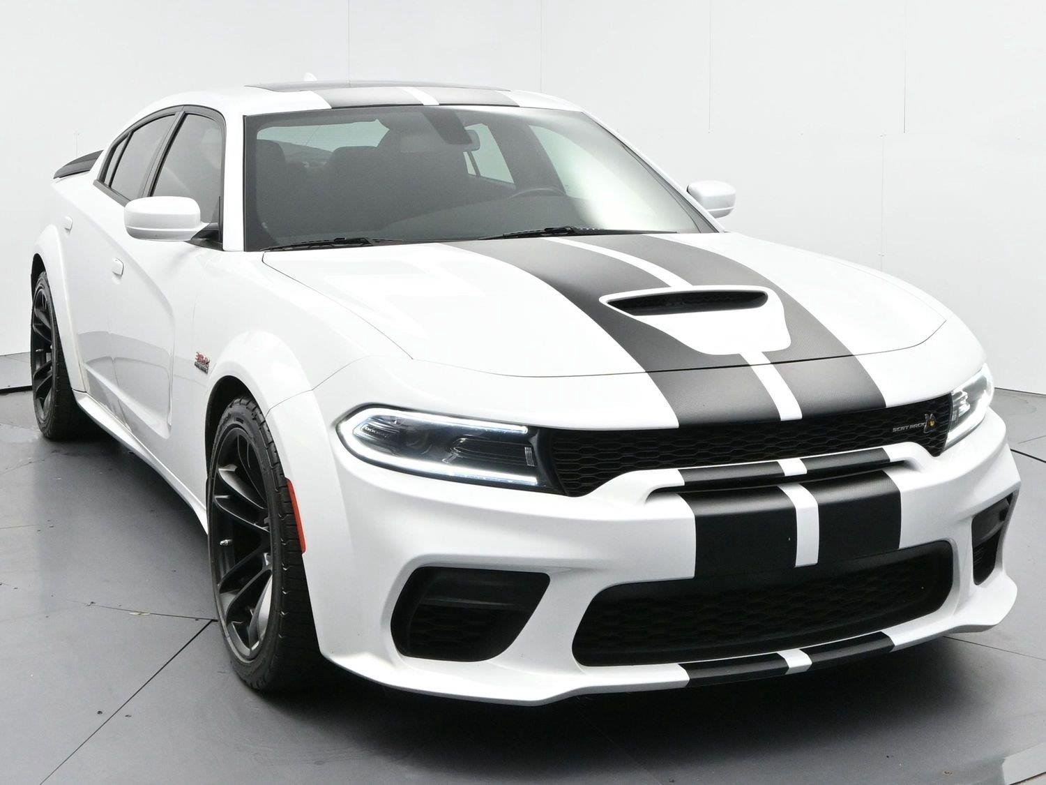 Used 2022 White Knuckle Clearcoat Dodge Scat Pack Widebody image 2