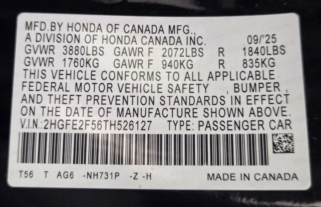 Used 2026 Black Honda Sport image 33