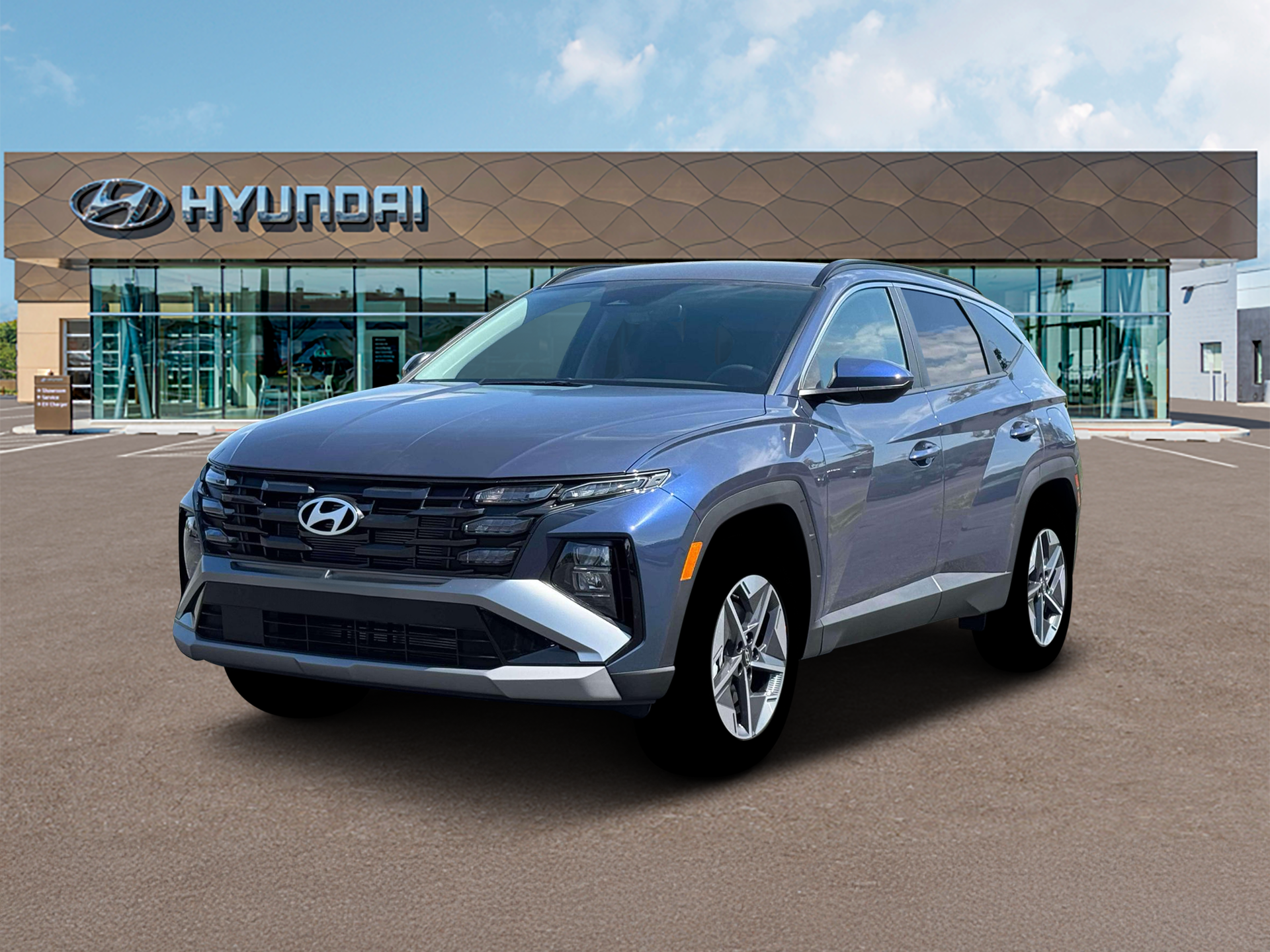 New 2026 Blue Hyundai SEL AWD image 1