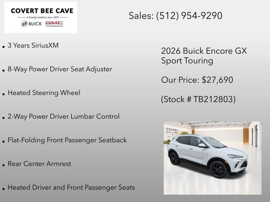 New 2026 Summit White Buick Sport Touring image 14
