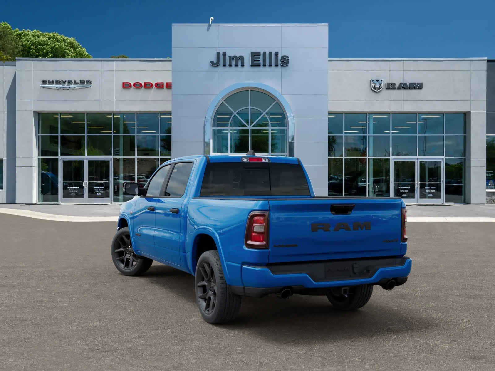New 2026 Hydro Blue Pearl-Coat Exterior Paint RAM Laramie image 3