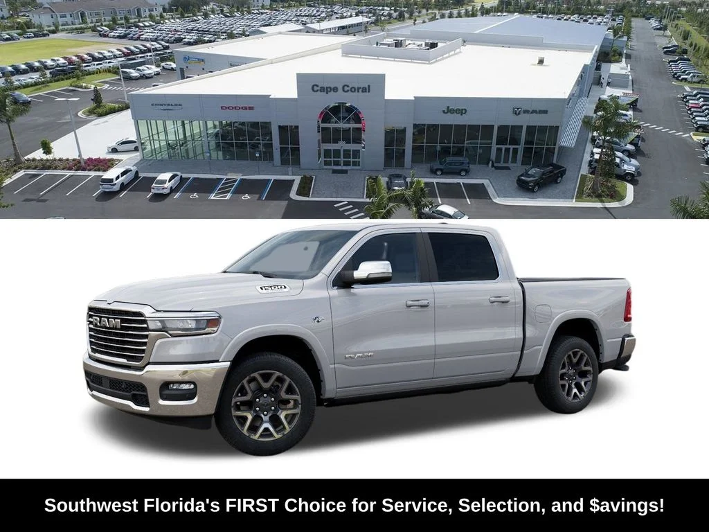 New 2026 Ivory White Tri-Coat Pearl-Coat Exterior Paint RAM Laramie image 2