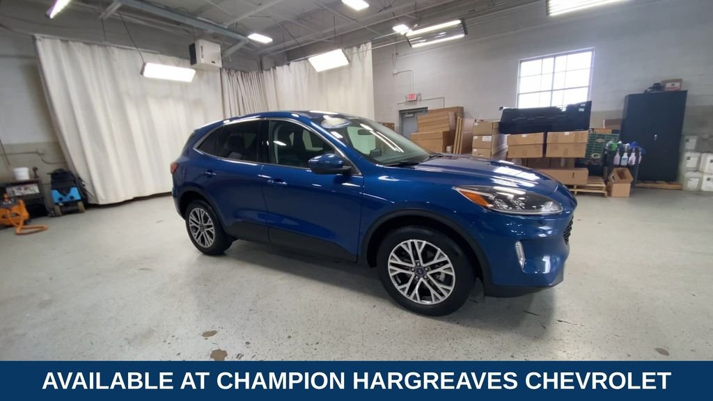 Used 2022 Blue Metallic Ford SEL image 2