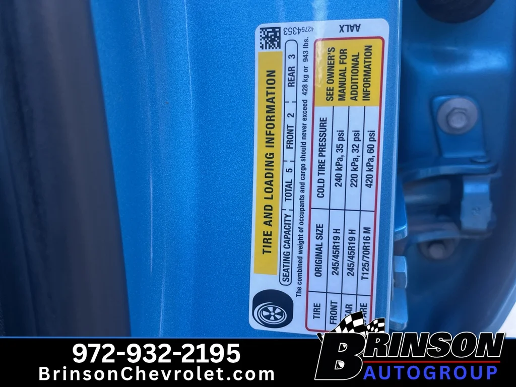 Used 2025 Marina Blue Metallic Chevrolet 2RS image 15