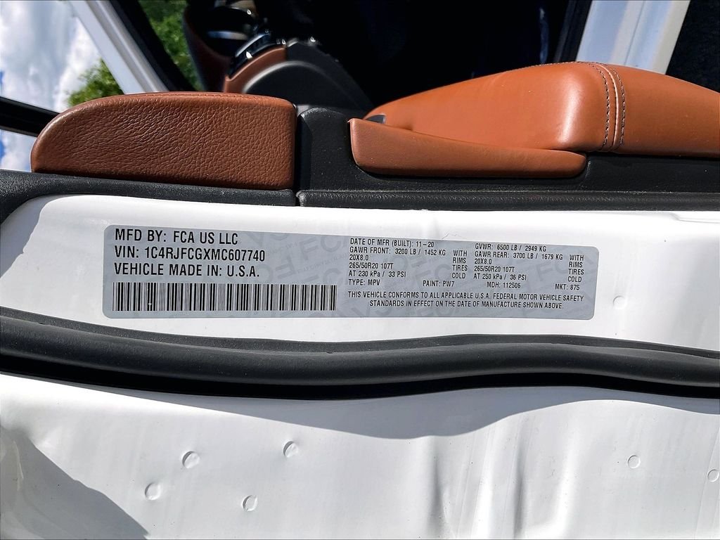 Used 2021 Bright White Clearcoat Jeep Overland image 33