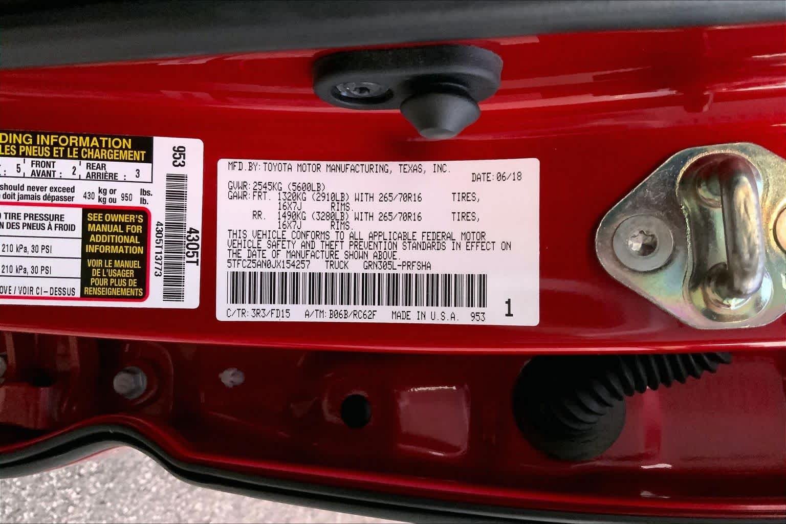 Used 2018 Barcelona Red Metallic Toyota TRD Off Road image 31