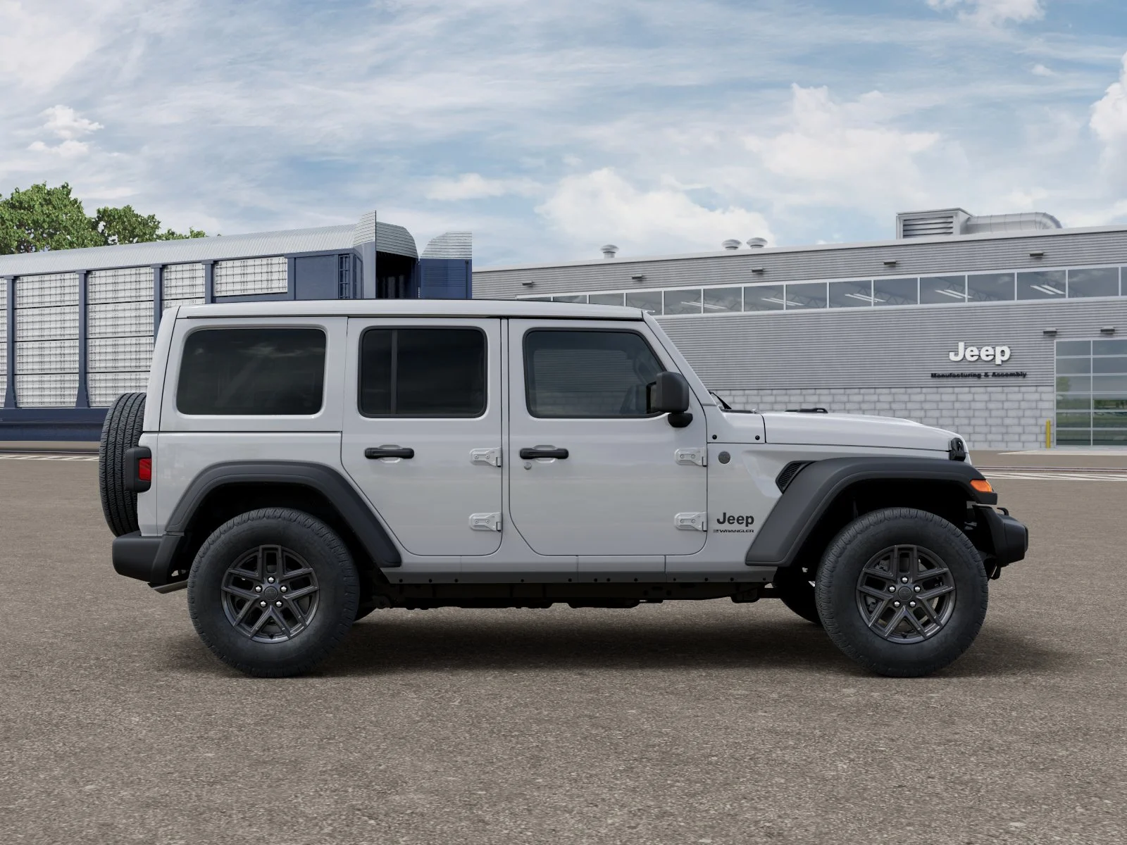 New 2026 Bright White Clear-Coat Exterior Paint Jeep Sport S image 12