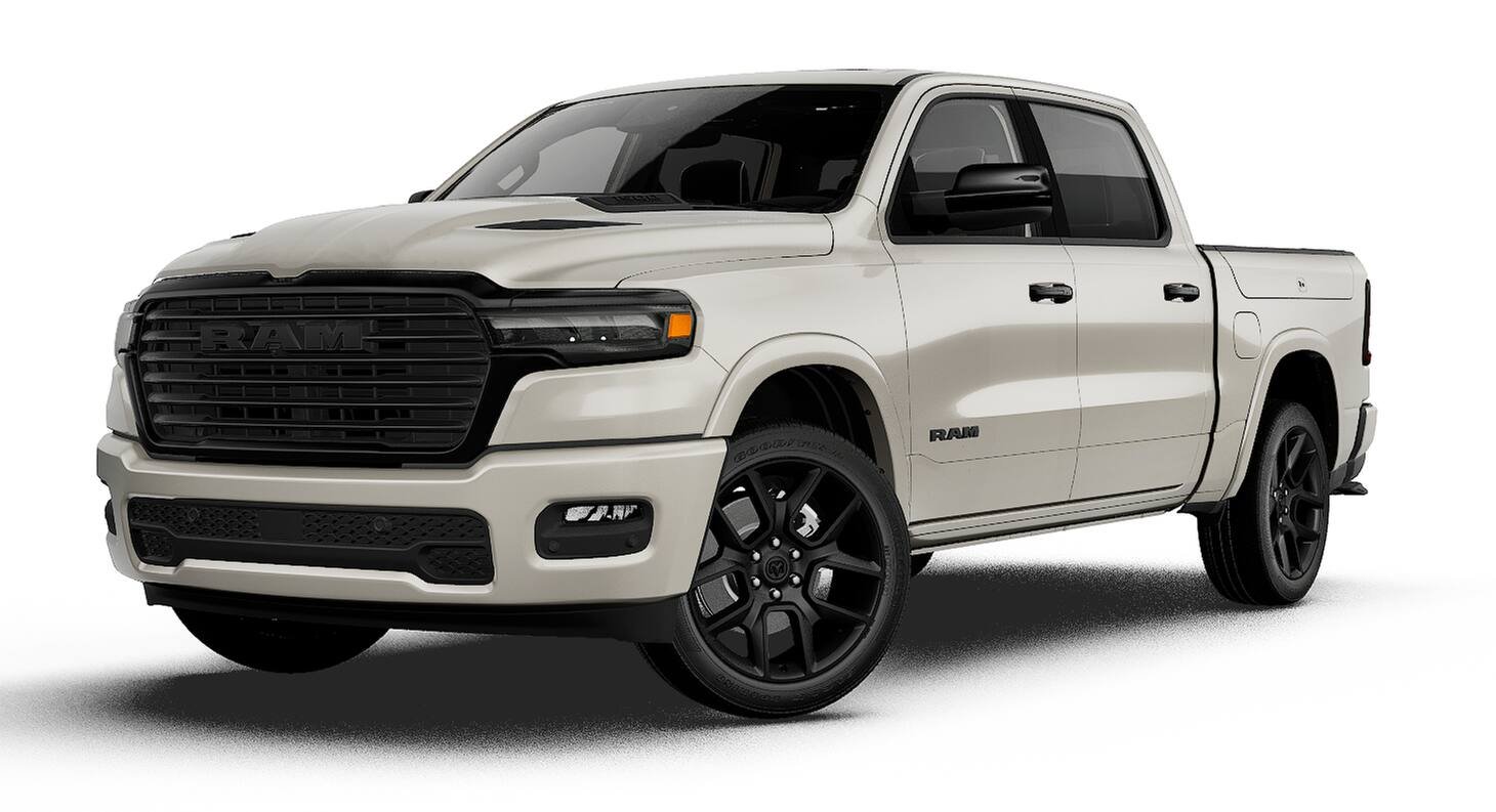 New 2027 Ivory White Tri-Coat Pearl-Coat Exterior Paint RAM LARAMIE image 1