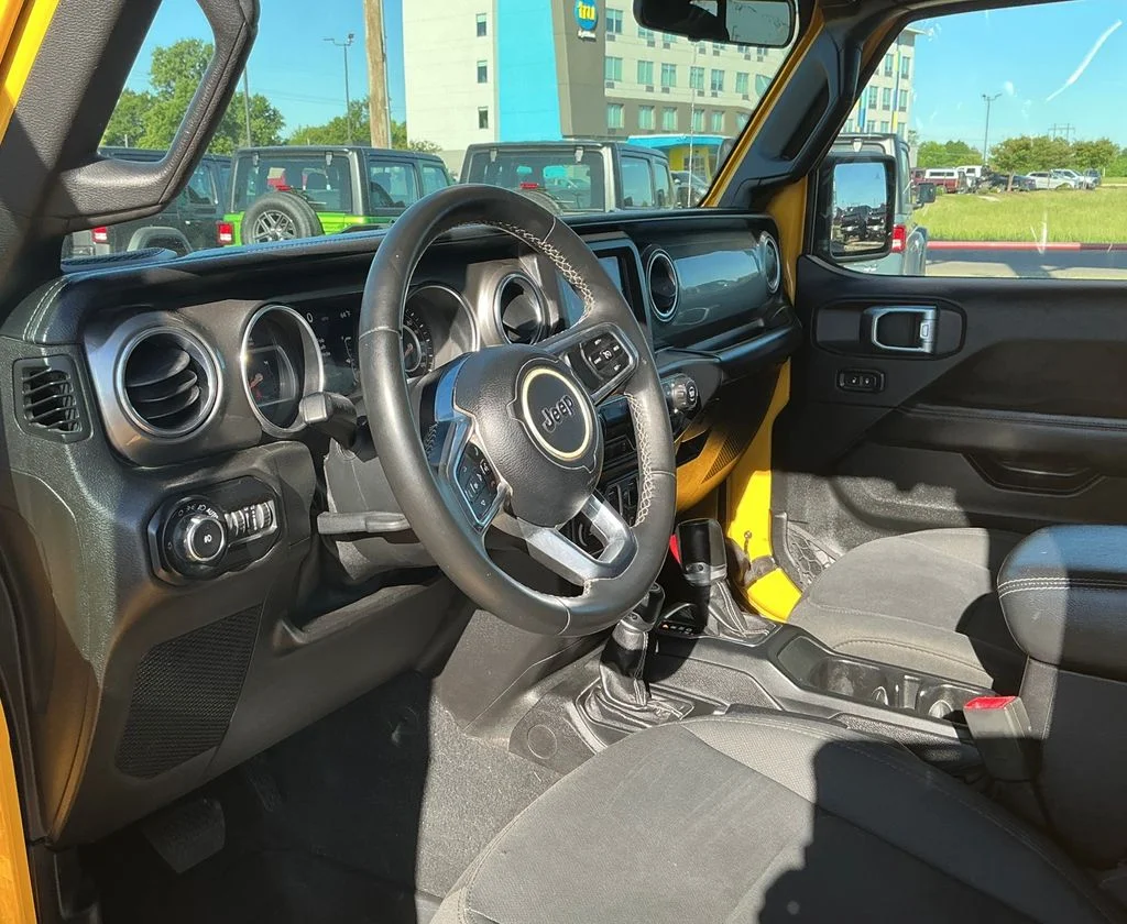 Used 2018 Yellow Jeep Unlimited Sahara image 17