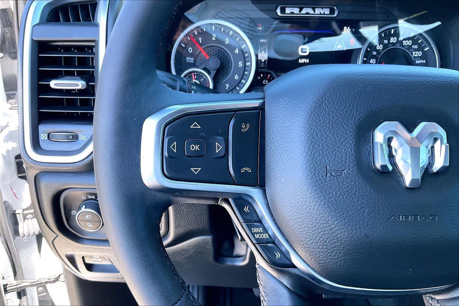 Used 2025 Bright White Clearcoat Ram Lone Star image 23