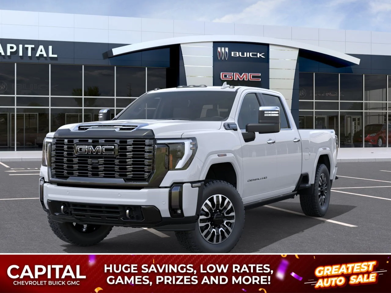 New 2026 Polar White Tricoat GMC Denali Ultimate image 1
