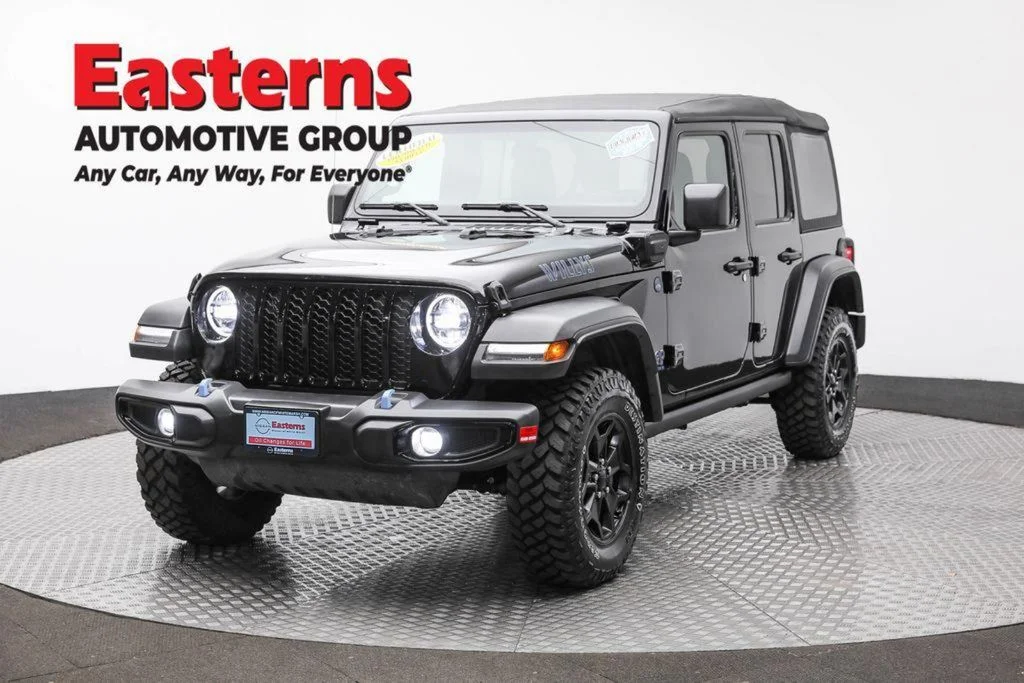 Certified Used 2023 Black Jeep Willys 4xe image 1