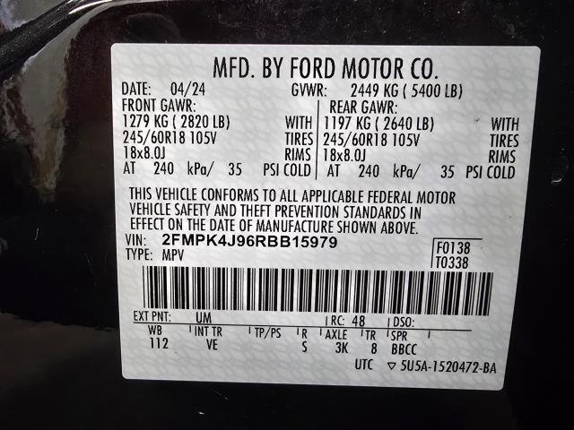 Used 2024 Agate Black FORD SEL image 32
