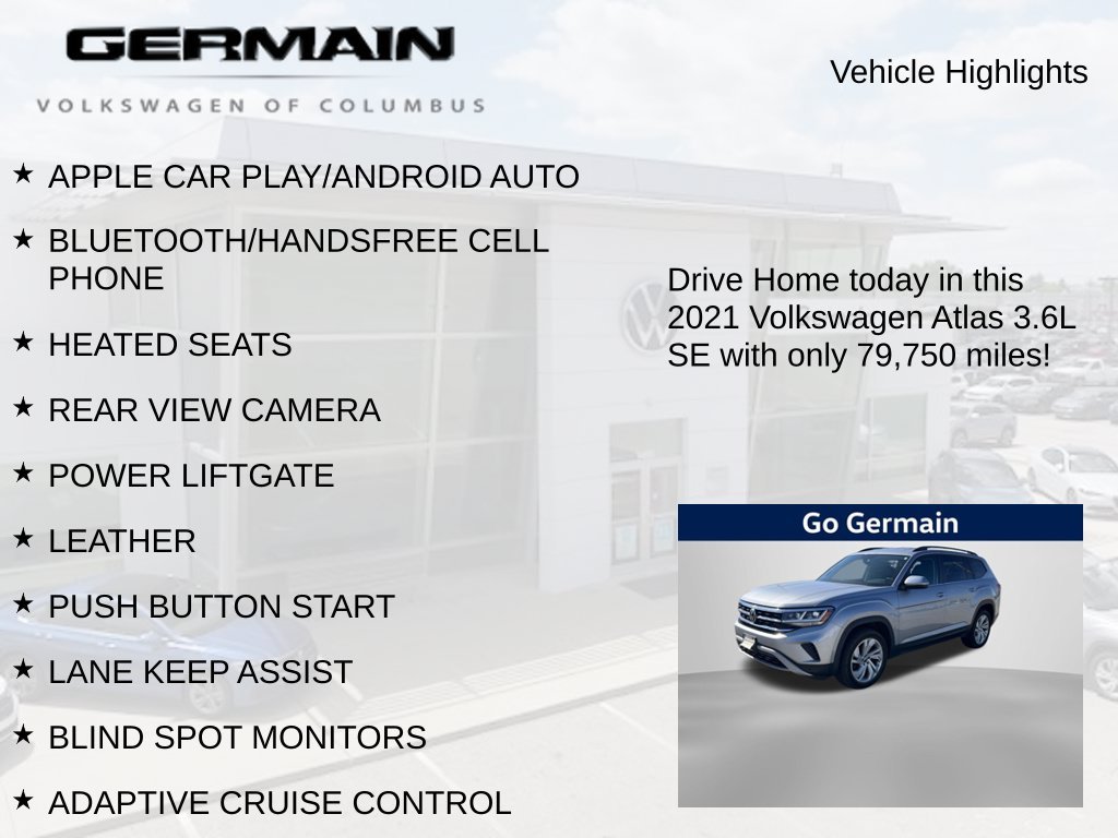 Used 2021 Silver Metallic Volkswagen 3.6L V6 SE w/Technology image 5