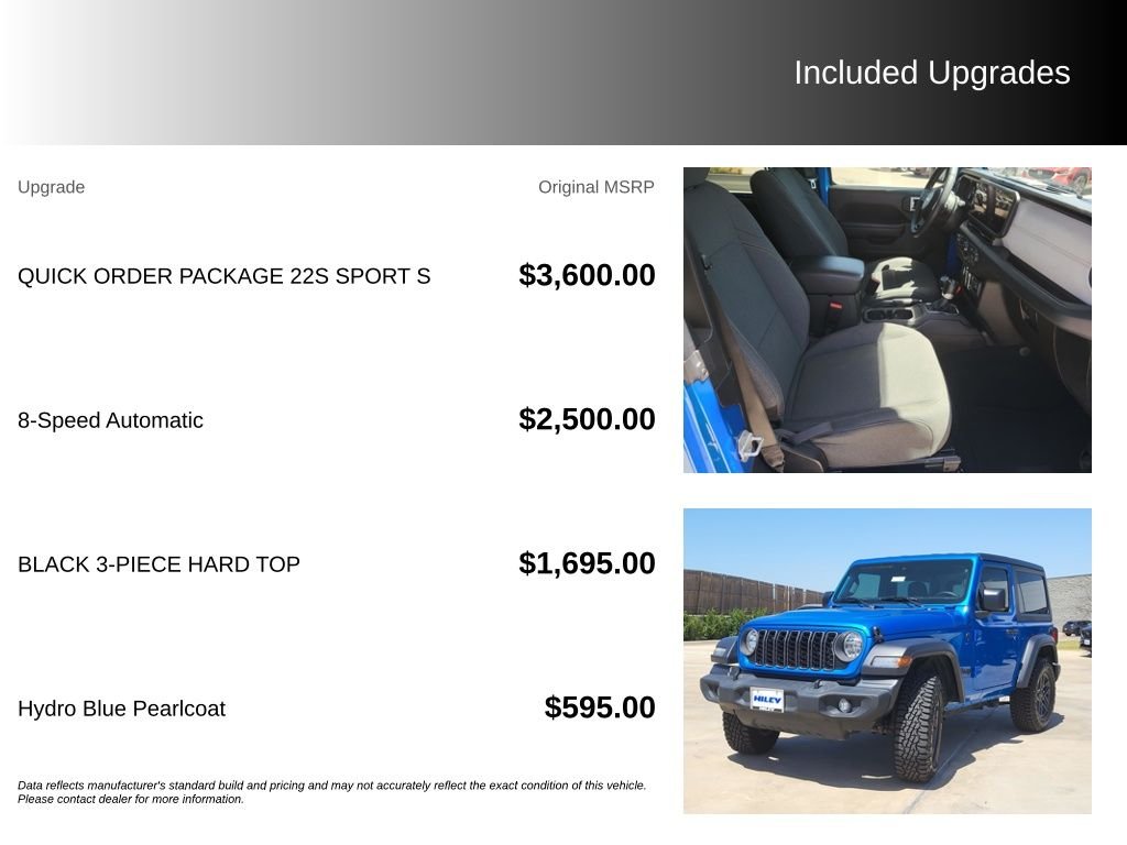 Used 2024 Hydro Blue Pearl Coat Jeep Sport S image 5