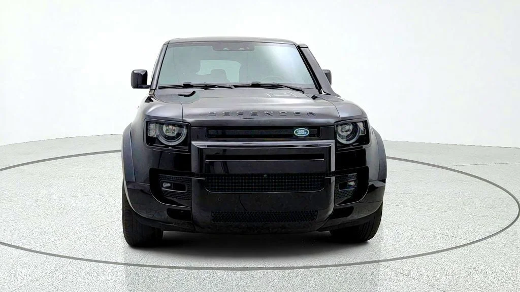 Used 2023 Santorini Black Metallic Land Rover 110 X AWD w/ Explorer Pack, Extended Black Ext. & Towing Pack image 2