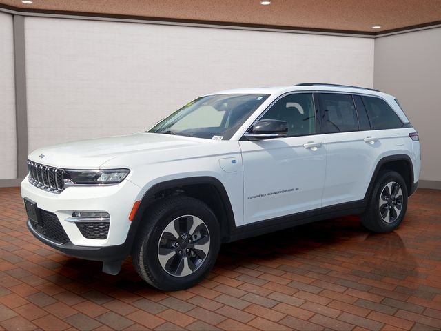 Used 2023 Bright White Clearcoat Jeep 4xe image 3