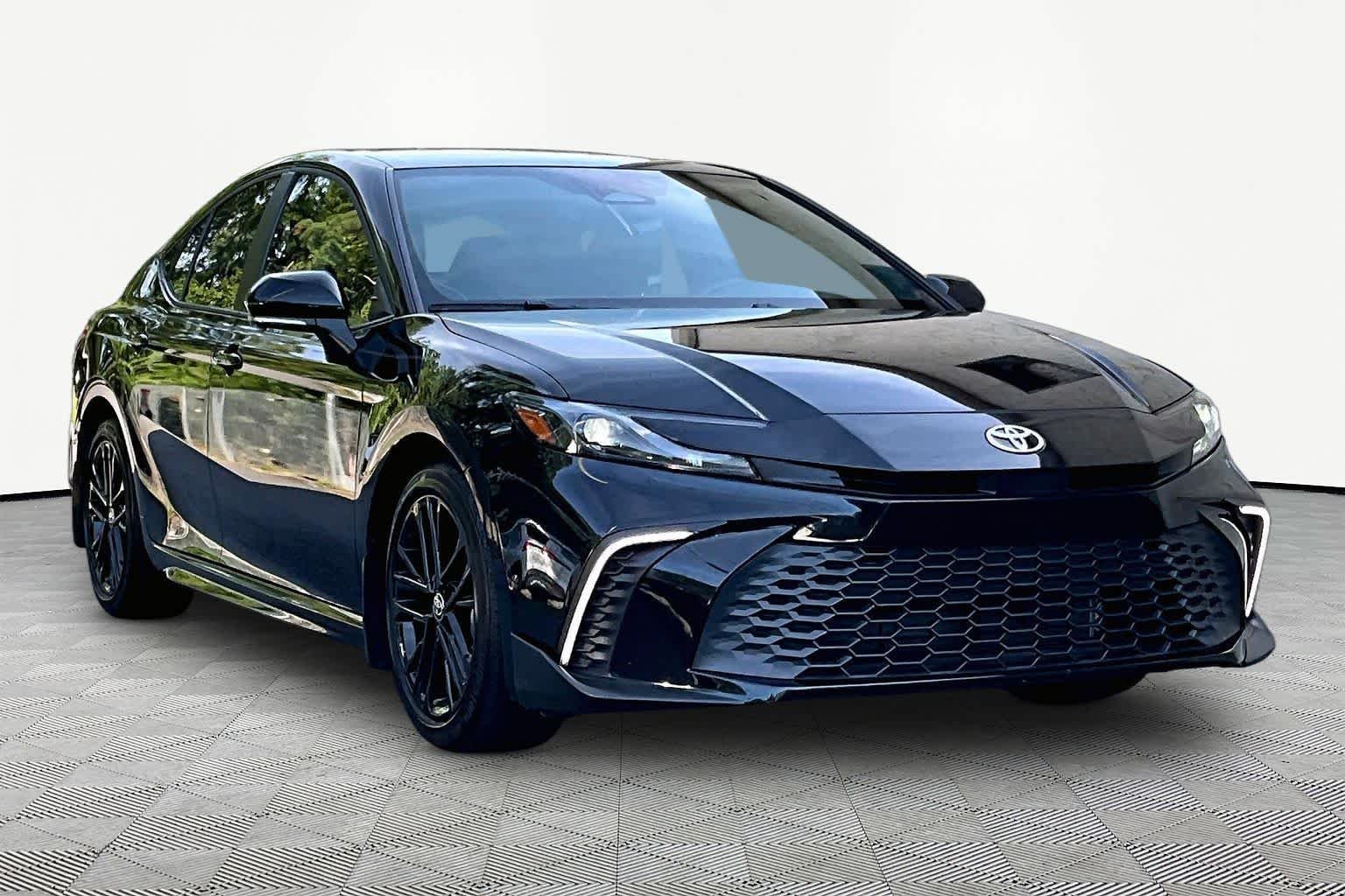 Used 2025 Midnight Black Metallic Toyota SE image 3