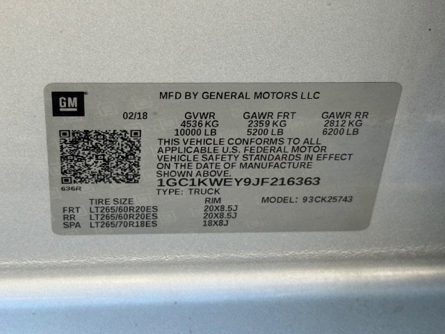 Used 2018 Silver Ice Metallic Chevrolet LTZ image 24