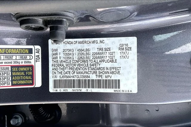 Used 2016 Modern Steel Metallic Honda SE image 16