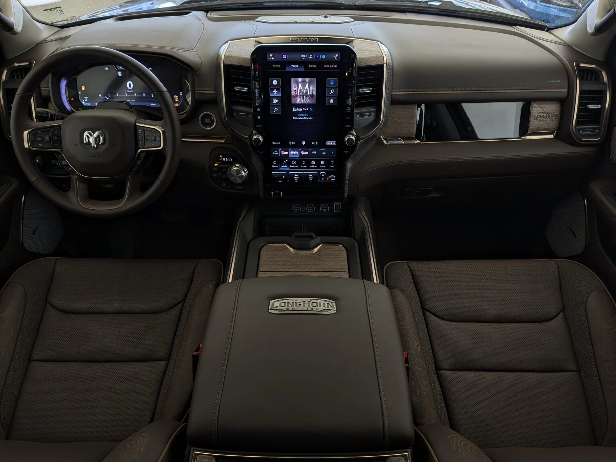 New 2026 Black RAM Limited Longhorn - - Level A Grp - Pano Sunroof - 14.4 Uconnect NAV - Head-Up Display & More! image 27
