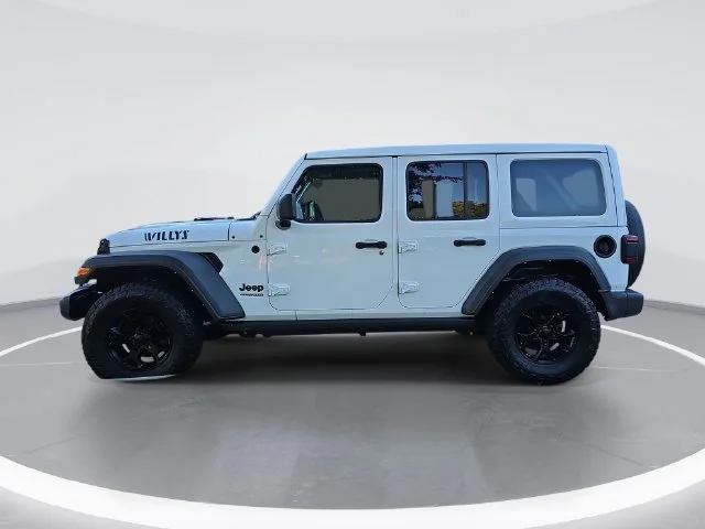 Used 2021 White Jeep Unlimited Willys image 6