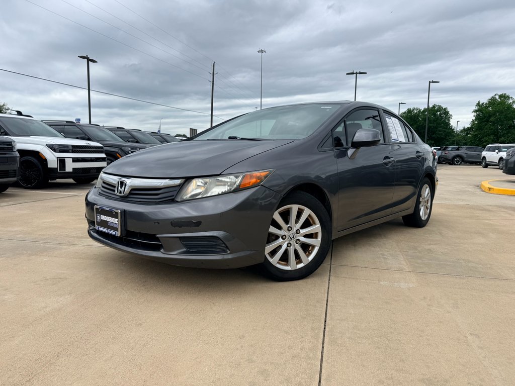 Used 2012 Honda Civic EX with VIN 2HGFB2F81CH610990 for sale in Brookshire, TX