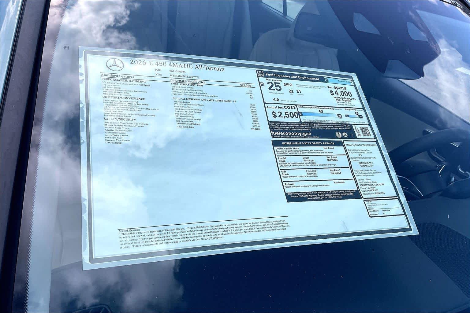 New 2026 Verde Silver Metallic Mercedes-Benz E 450 image 16