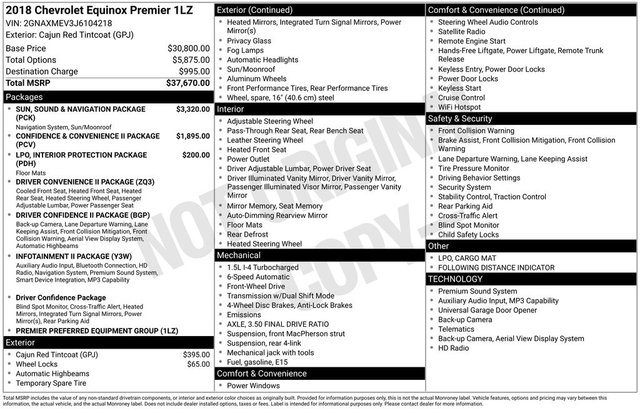 2018 Chevrolet Equinox Premier