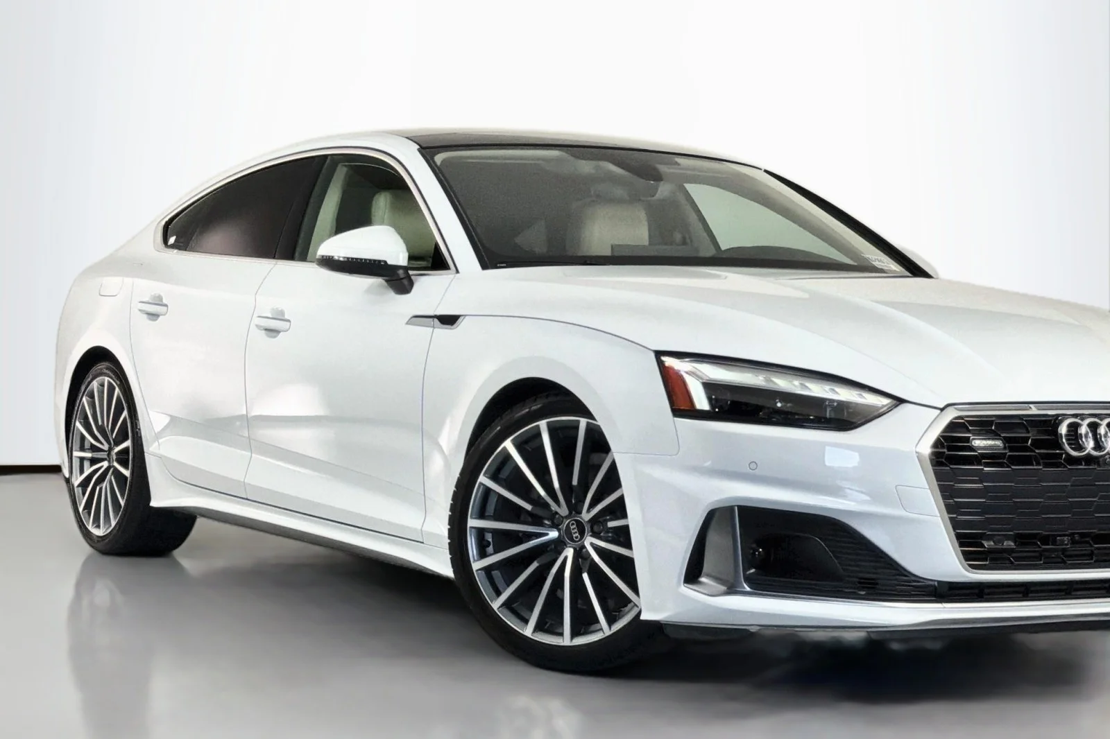 Used 2021 Glacier White Metallic Audi Premium Plus image 14
