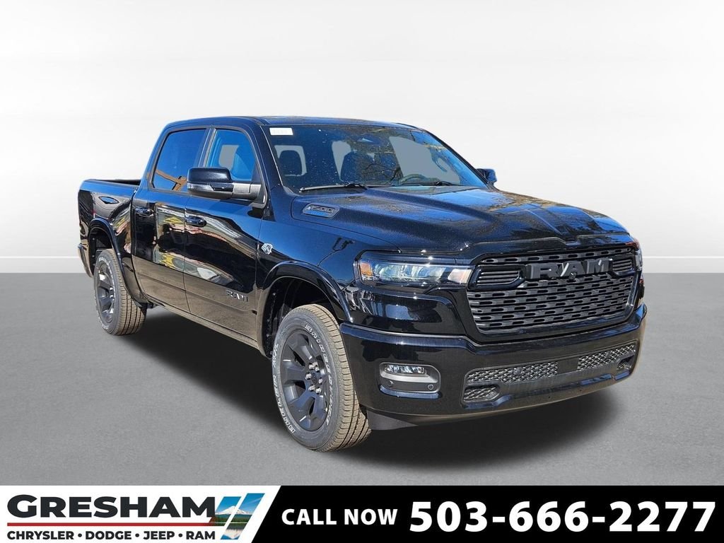 New 2026 Diamond Black Crystal Pearl-Coat Exterior Paint RAM Big Horn/Lone Star image 1
