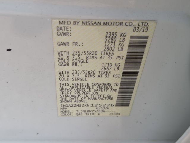 Used 2019 Pearl White Nissan SL image 7