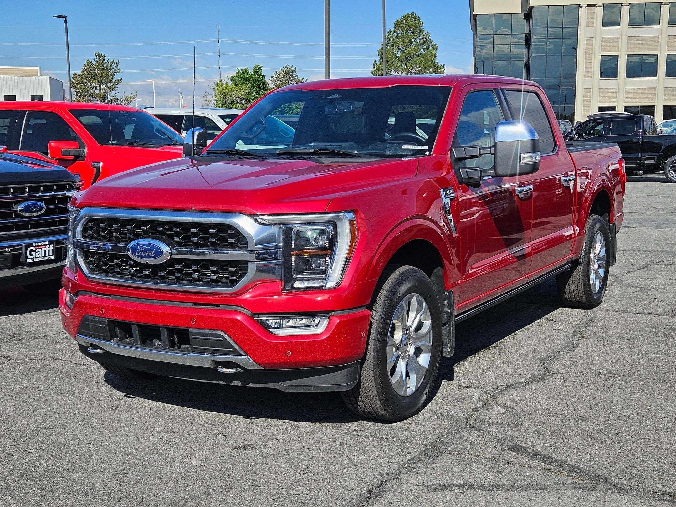 Used 2023 Rapid Red Metallic Tinted Clearcoat Ford Platinum image 8