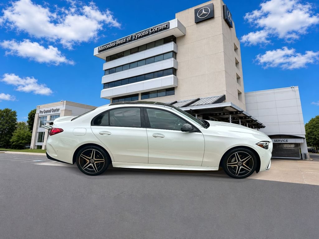 Certified Used 2023 MANUFAKTUR Moonlight White Metallic Mercedes-Benz C 300 image 4