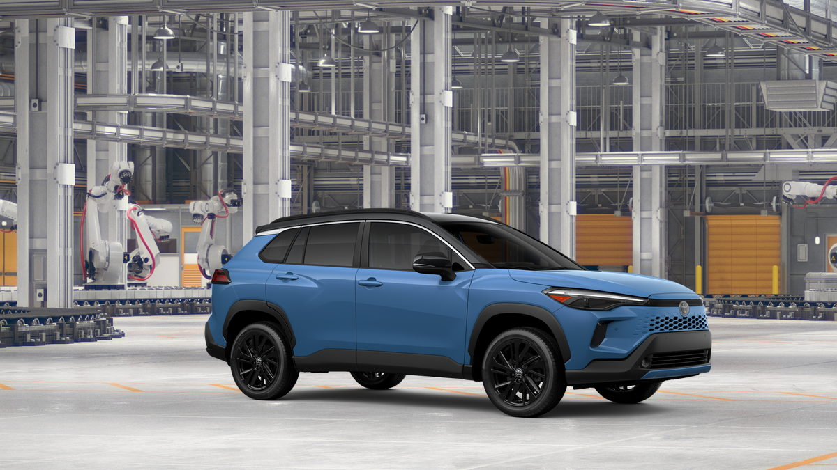 New 2026 Cavalry Blue with Jet Black roof Toyota Hybrid XSE image 14