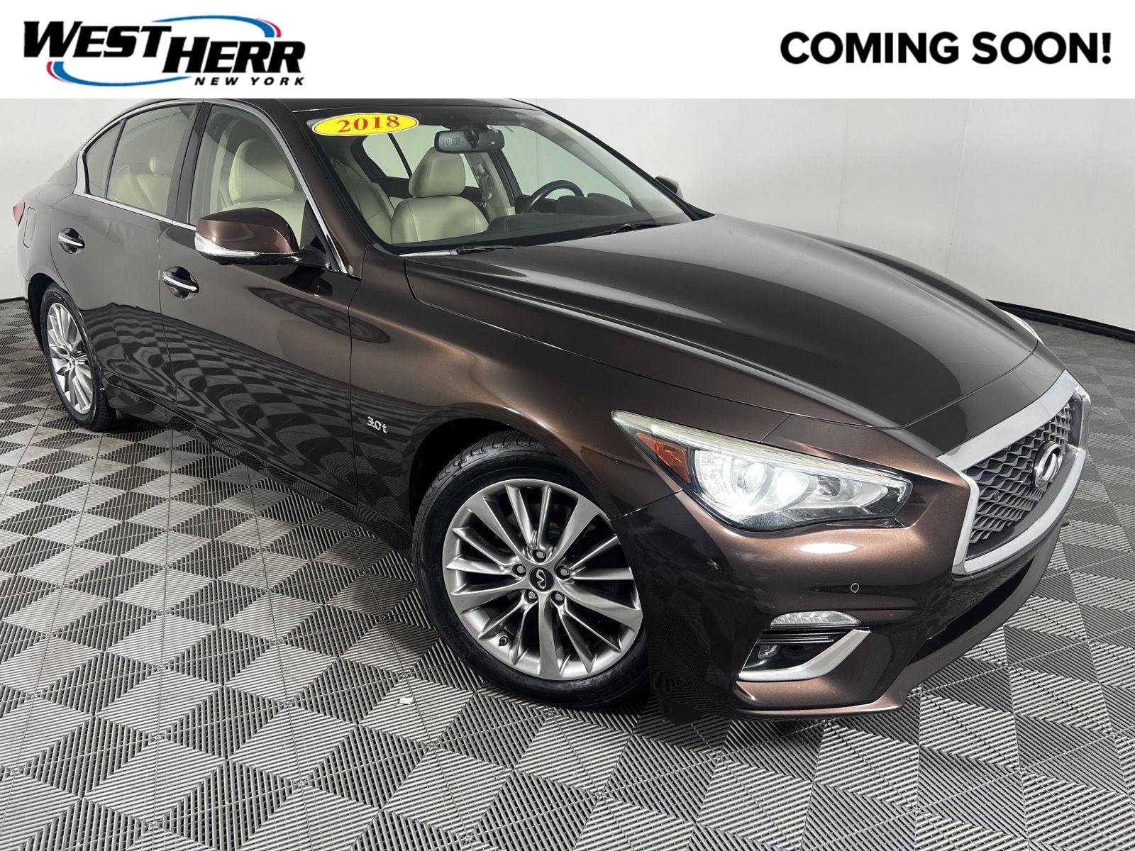 Used 2018 Mocha Almond INFINITI 3.0t LUXE image 1