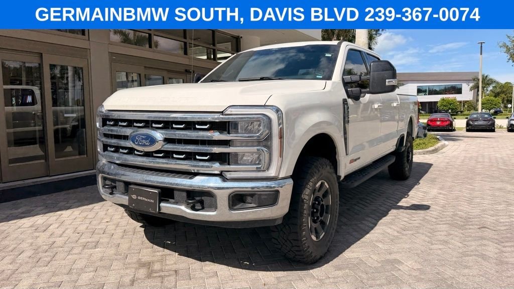 Used 2024 White Metallic Ford Lariat image 3