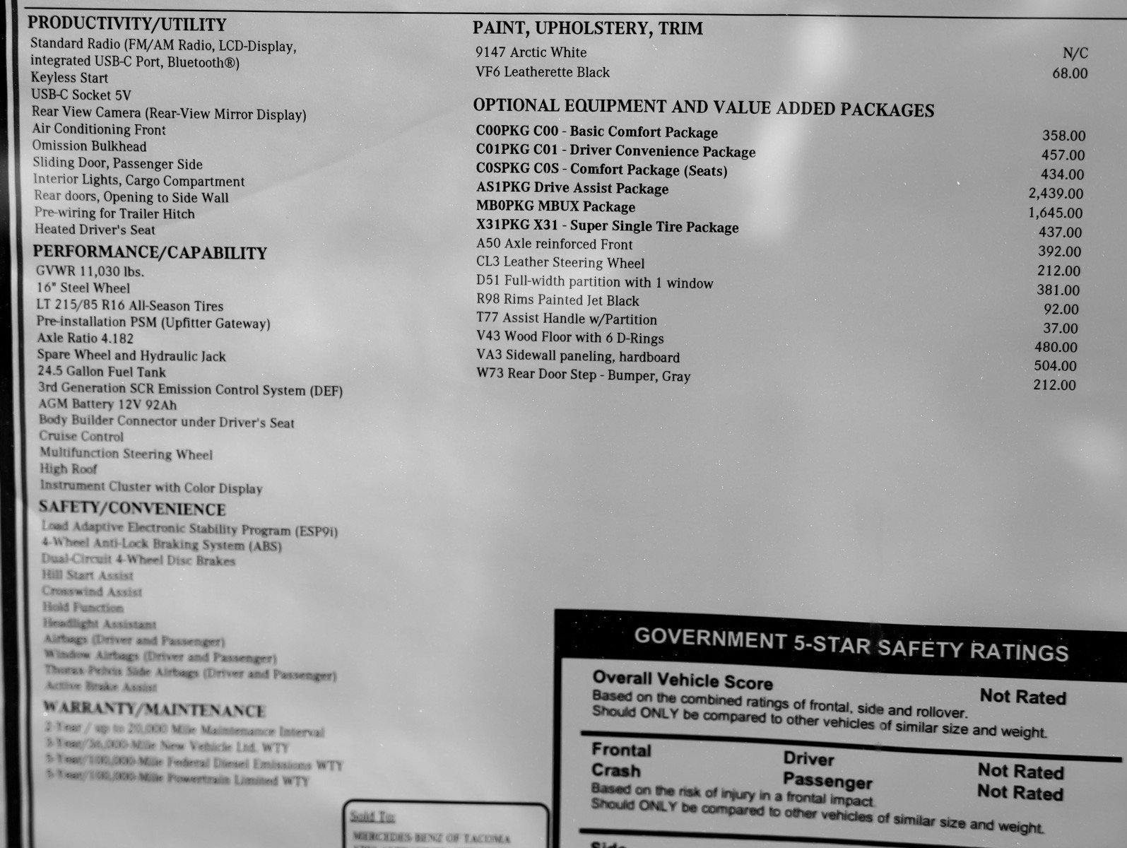 2026 Mercedes-Benz Sprinter Cargo Van Base - Photo 24