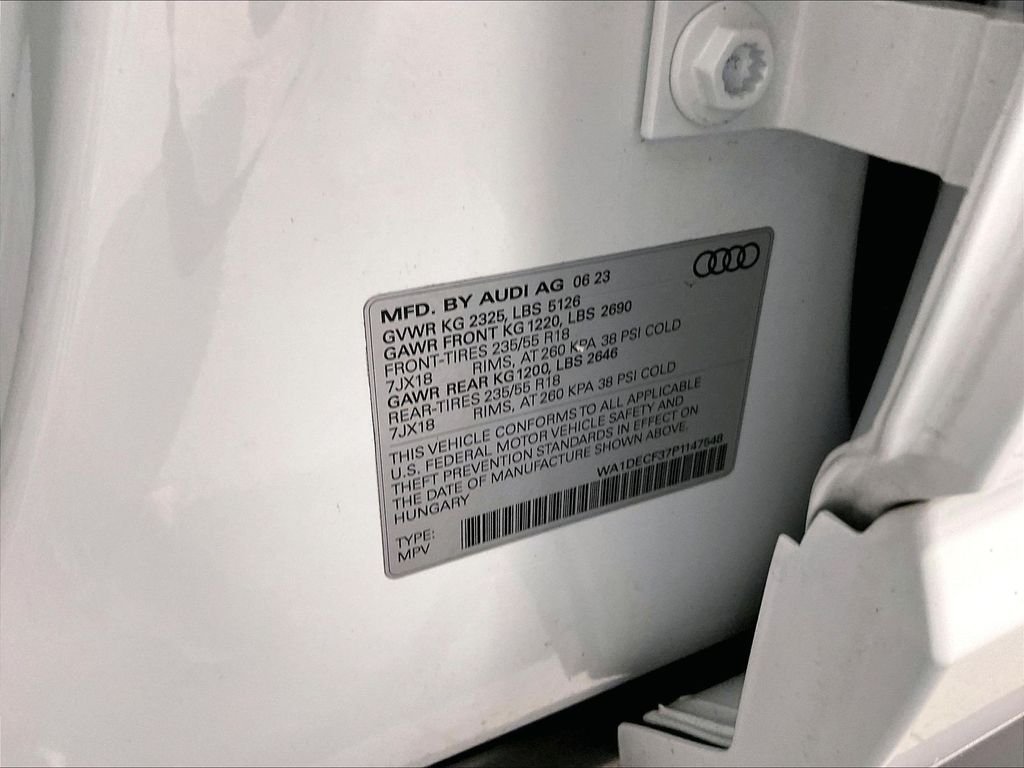 Used 2023 White Audi Premium image 36