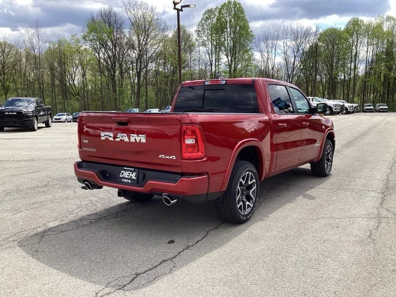 New 2026 Molten Red Pearl-Coat Exterior Paint RAM Laramie image 7