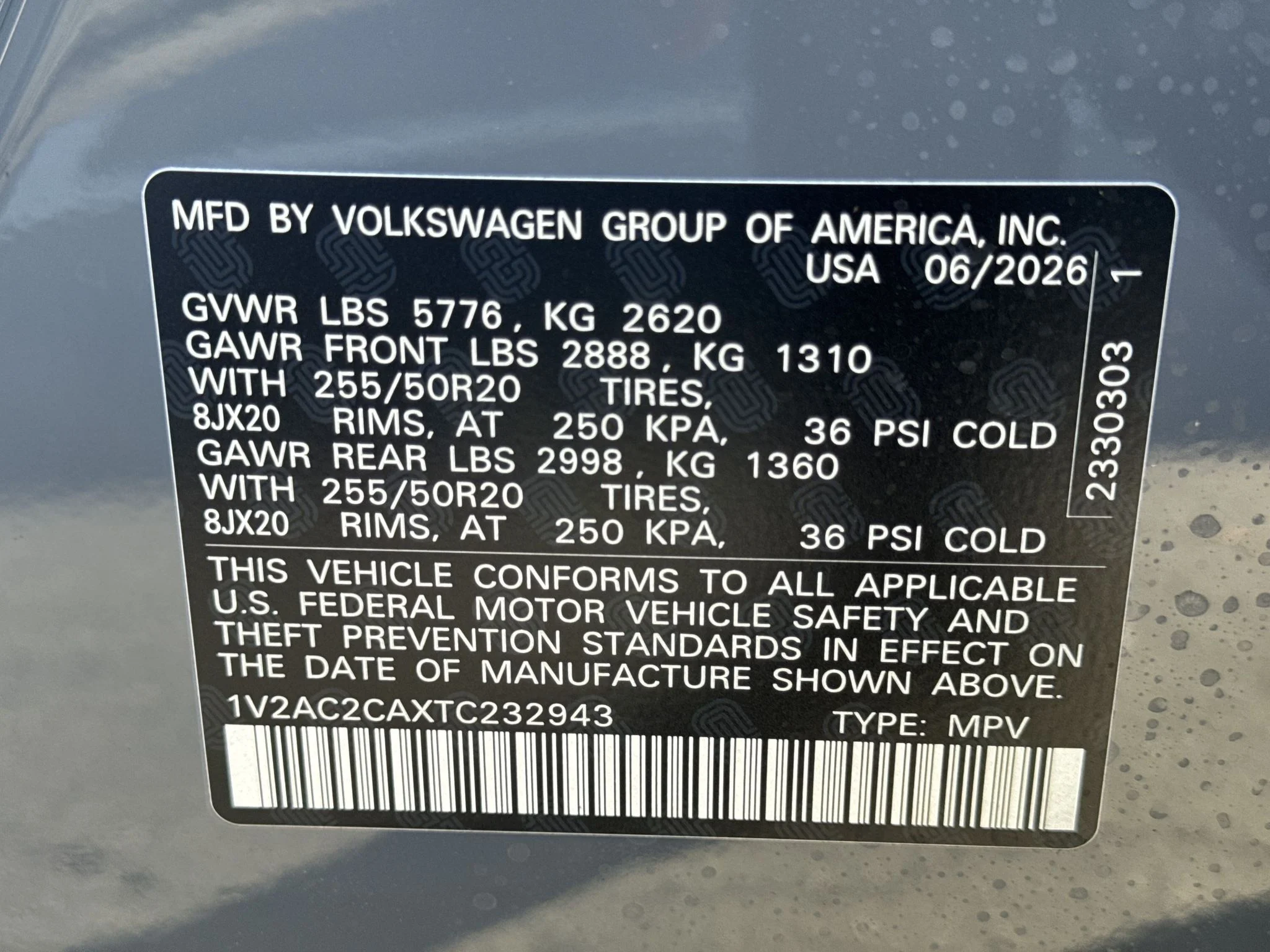 New 2026 Pure Gray Volkswagen 2.0T SEL R-Line Black image 34