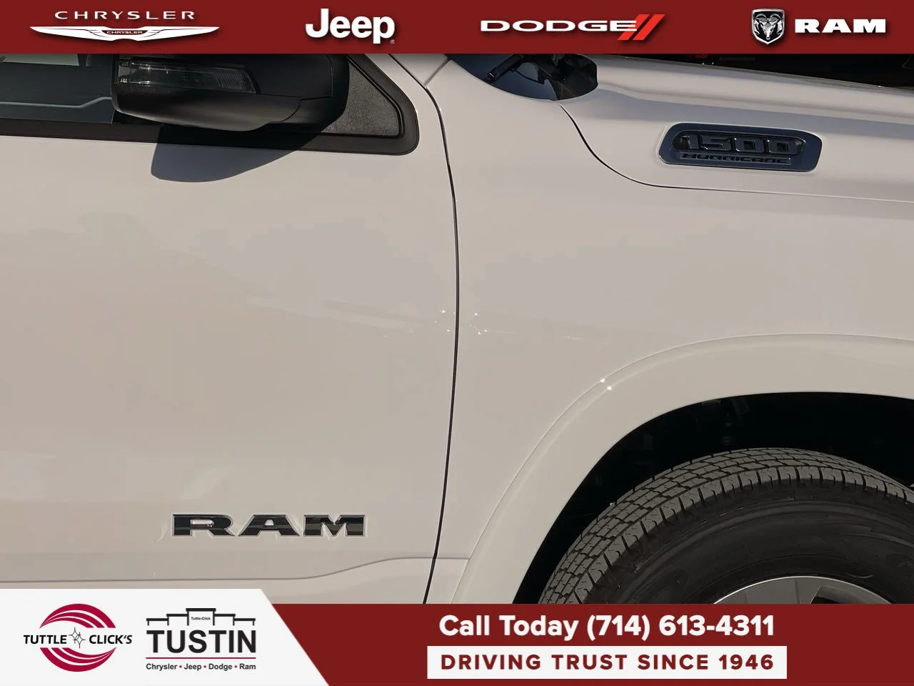 New 2027 Bright White Clear-Coat Exterior Paint RAM Big Horn image 14