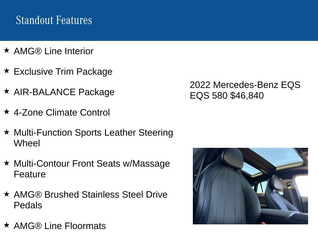 Certified Used 2022 Black Mercedes-Benz 580 image 8