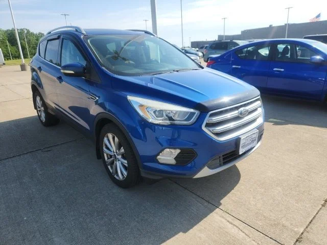 Used 2017 Blue Ford Titanium image 8