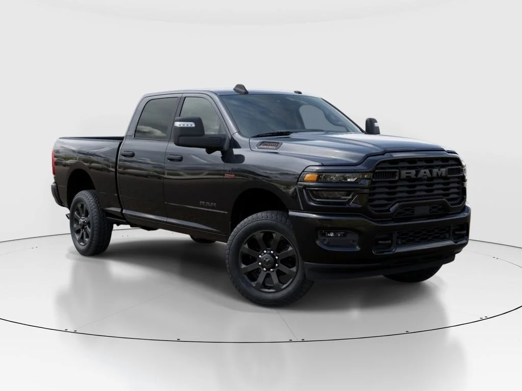 New 2026 Diamond Black Crystal Pearl-Coat Exterior Paint RAM Big Horn image 2