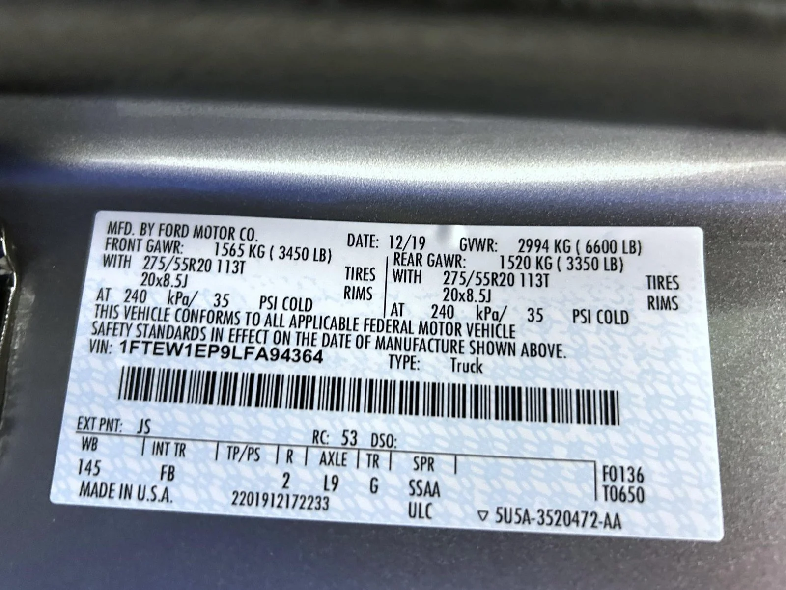 Used 2020 Silver Ford XLT image 25