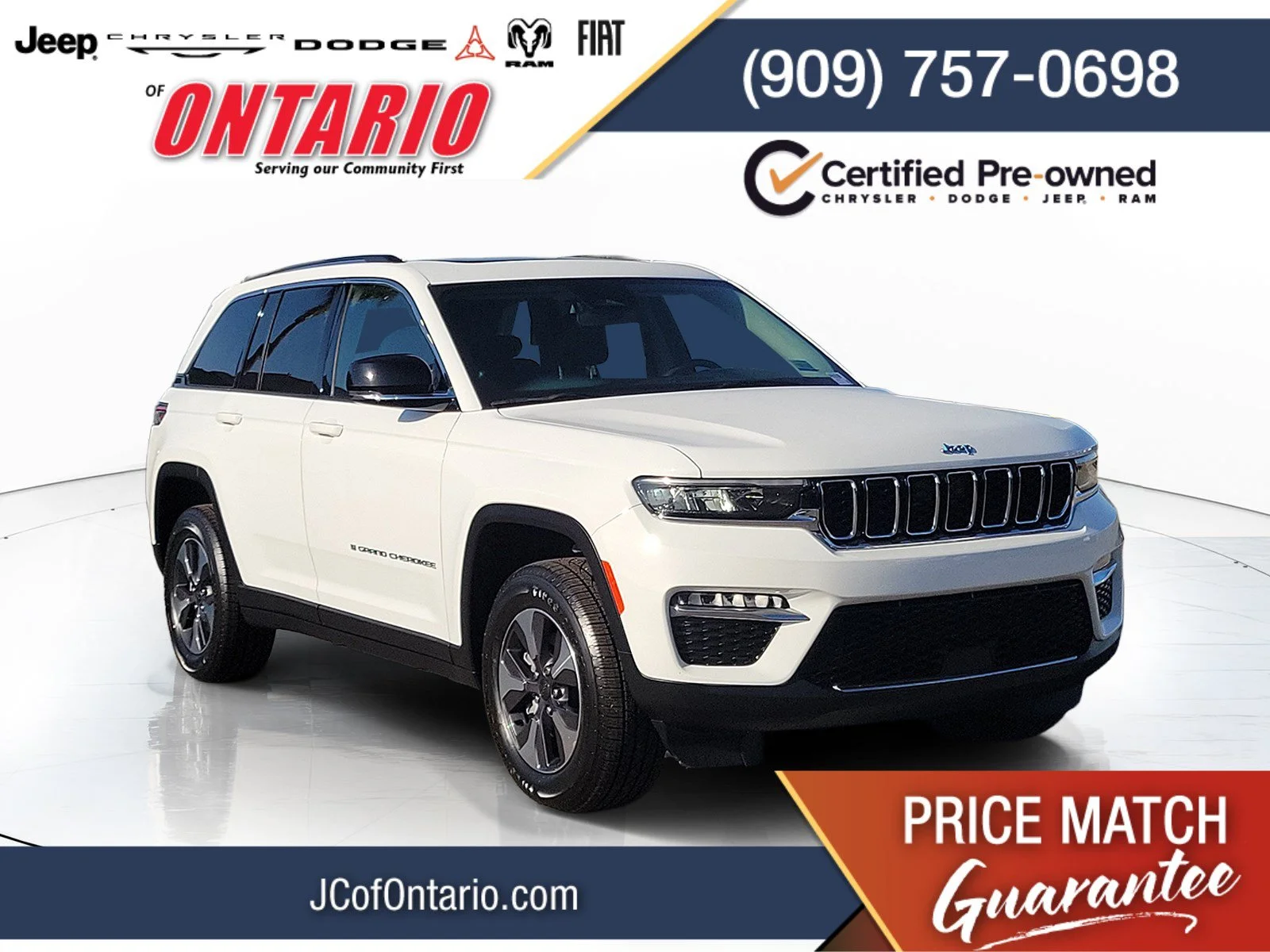 Certified Used 2022 White Jeep 4xe image 1