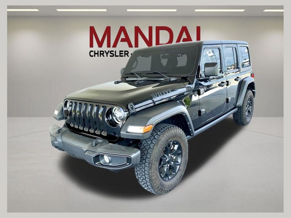Used 2022 Black Jeep Unlimited Willys image 1