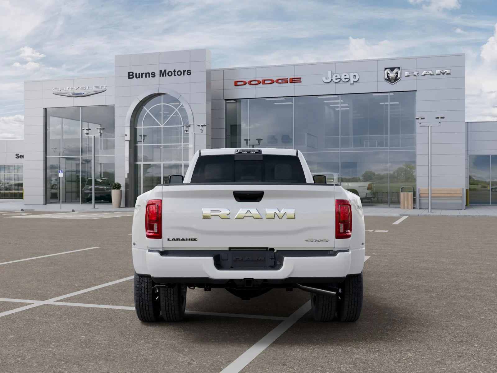New 2027 Bright White Clear-Coat Exterior Paint RAM Laramie Dually image 7