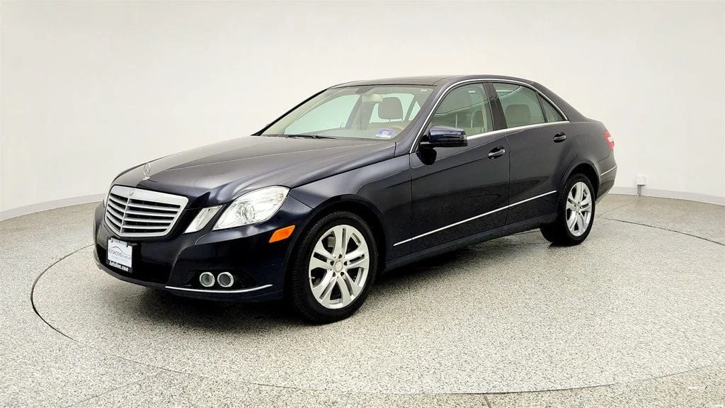 Used 2010 Capri Blue Metallic Mercedes-Benz 4dr Sedan E 350 Luxury 4MATIC® image 1